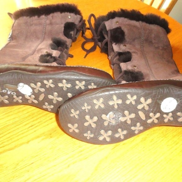 North Face Boots Fur Lace Up Excellent! - Picture 7 of 7